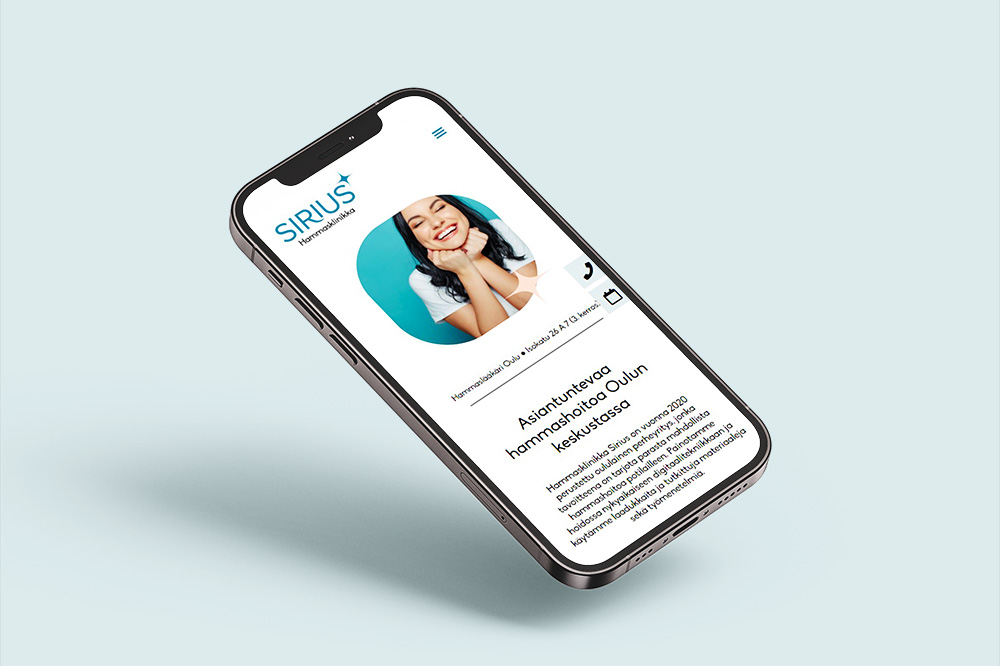 Hammasklinikka Siriuksen uudistuneet verkkopalvelut blogikuva